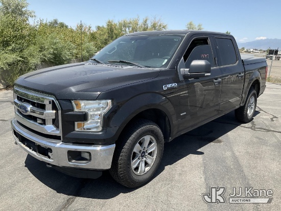 (Salt Lake City, UT) 2015 Ford F150 4x4 Crew-Cab Pickup Truck Runs & Moves) (Check Engine Light On
