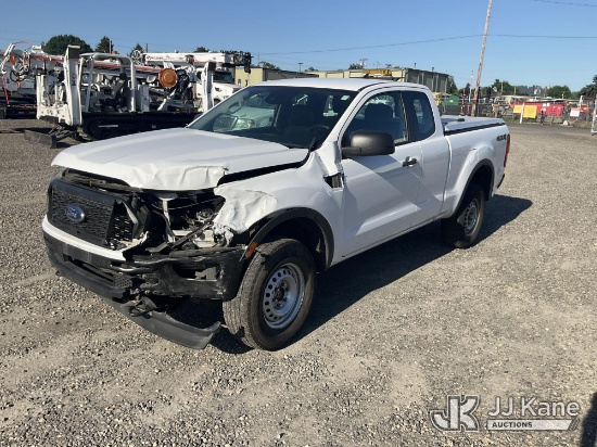 (Portland, OR) 2021 Ford Ranger 4x4 Extended-Cab Pickup Truck Not Running, Condition Unknown, Wrecke