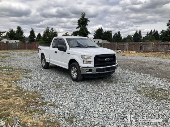 (Tacoma, WA) 2016 Ford F150 4x4 Extended-Cab Pickup Truck Runs & Moves) (TPMS Light on