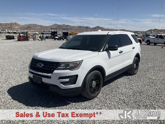 (Las Vegas, NV) 2016 Ford Explorer AWD Police Interceptor 4-Door Sport Utility Vehicle Runs & Moves
