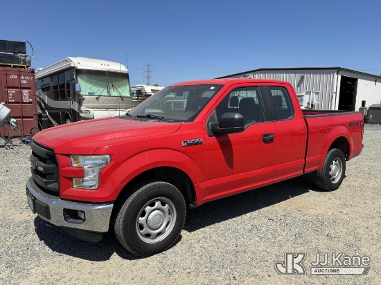 (Sacramento, CA) 2016 Ford F150 4x4 Extended-Cab Pickup Truck Runs & Moves) (Check Engine Light On, 