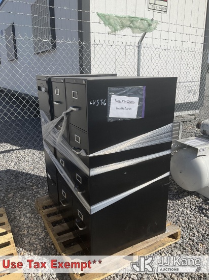 (Las Vegas, NV) (3)Black File Cabinets NOTE: This unit is being sold AS IS/WHERE IS via Timed Auctio