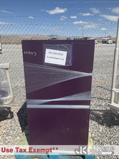 (Las Vegas, NV) Purple File Cabinets 1st Set NOTE: This unit is being sold AS IS/WHERE IS via Timed 
