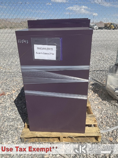 (Las Vegas, NV) Purple File Cabinets 2nd Set NOTE: This unit is being sold AS IS/WHERE IS via Timed 