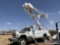 (Cliff, NM) Altec AM755, Over-Center Material Handling Bucket Truck rear mounted on 1992 Ford F800F 