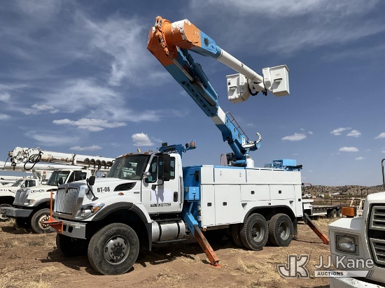 (Cliff, NM) Altec AM55, Over-Center Material Handling Bucket Truck rear mounted on 2012 Internationa