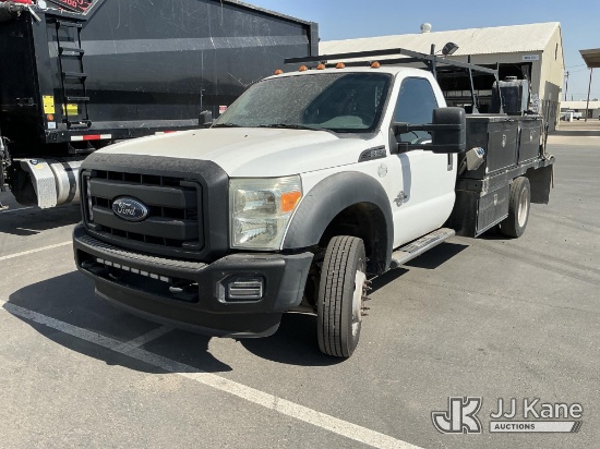 (Imperial, CA) 2016 Ford F550 Flatbed/Service Truck Runs & Moves