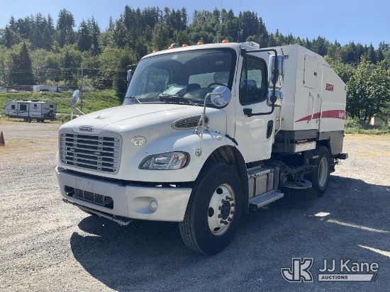 (Eatonville, WA) Elgin Eagle, Street Sweeper mounted on 2014 Freightliner M2 106 Utility Truck Runs 