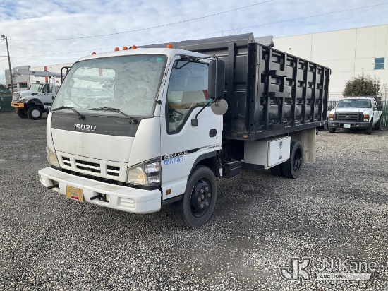 (Portland, OR) 2007 Isuzu NQR Dump Truck Runs & Moves) (Could Not Get Dump Box to Raise