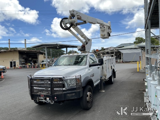 (Hilo, HI) Altec AT37G, Articulating & Telescopic Bucket Truck mounted behind cab on 2014 RAM 5500HD