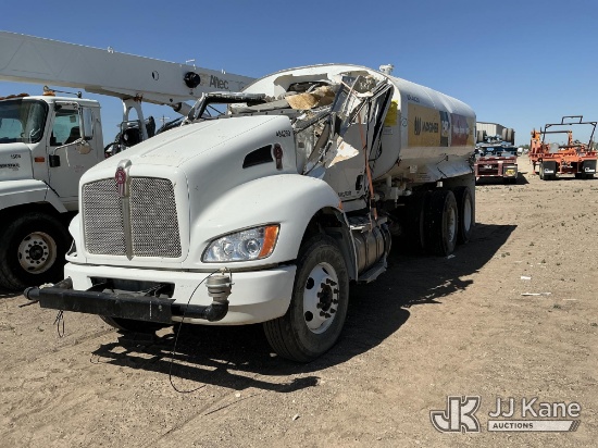 (Rupert, ID) 2022 Kenworth T370 6x4 Water Tank Truck Not Running, Condition Unknown) (Truck Rolled O