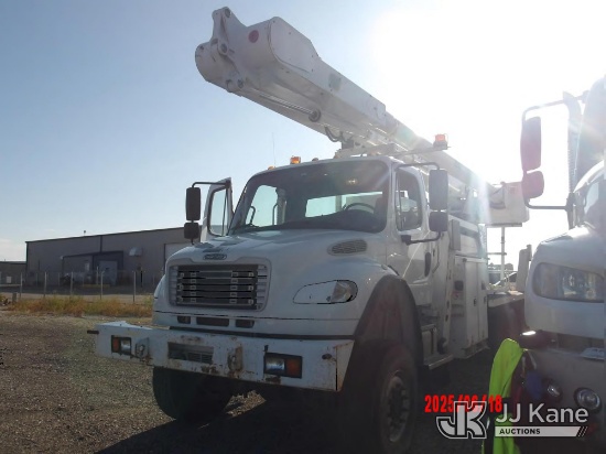 (Casper, WY) Altec AM900-E100, Double-Elevator Bucket Truck rear mounted on 2013 Freightliner M2 106