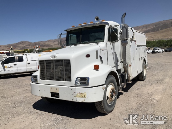 (Las Vegas, NV) 2002 Peterbilt 330 Mechanics Service Truck Runs, Moves & Operates) (Ripped Seats, Mo