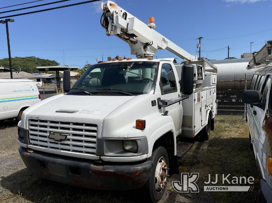 (Hilo, HI) Altec 200-A, Telescopic Non-Insulated Bucket Truck mounted behind cab on 2003 Chevrolet C