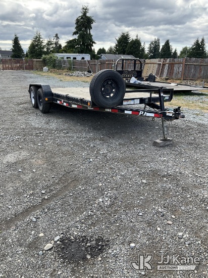 (Tacoma, WA) 2022 PJ Trailers T/A Tagalong Equipment Trailer Bent Jack