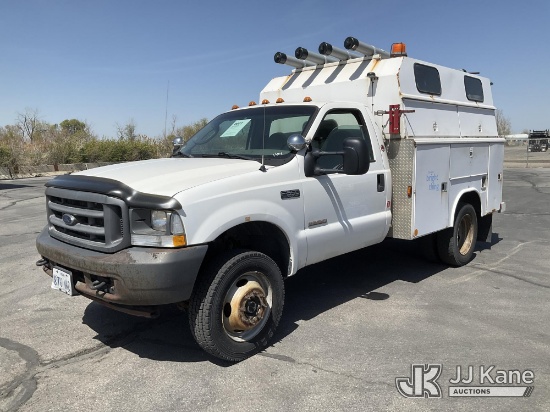 (Salt Lake City, UT) 2004 Ford F550 4x4 Service Truck Runs & Moves