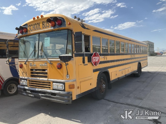 (Salt Lake City, UT) 1997 Blue Bird School Bus Drove In, Bad Starter Wont Start