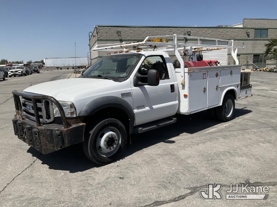 (Salt Lake City, UT) 2006 Ford F550 4x4 Lube Truck Runs & Moves