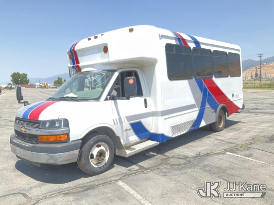 (Salt Lake City, UT) 2015 Chevrolet 4500 Shuttle Bus Towed In, Condition Unknown, Runs