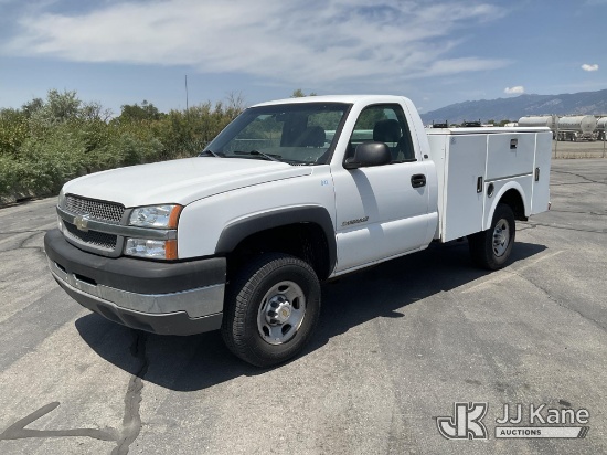 (Salt Lake City, UT) 2004 Chevrolet Silverado 2500HD Service Truck Runs & Moves) (Low Oil Light On