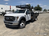 (Portland, OR) 2018 Ford F550 4x4 Flatbed/Service Truck Runs & Moves) (Check Engine Light On