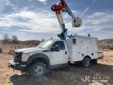 (Cliff, NM) Altec AT37-G, Articulating & Telescopic Bucket Truck mounted behind cab on 2011 Ford F55