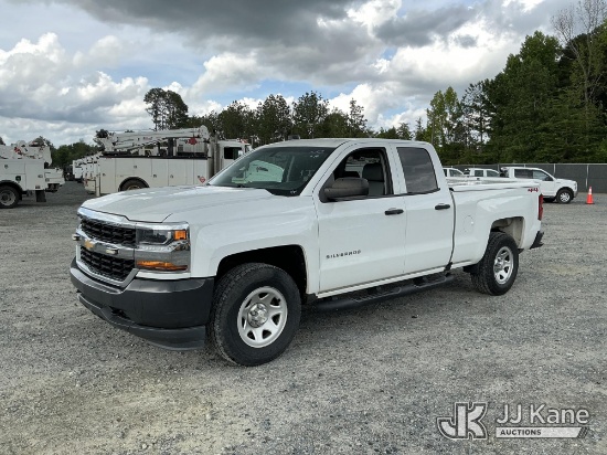 (China Grove, NC) 2019 Chevrolet Silverado 1500 4X4 Extended-Cab Pickup Truck Duke Unit) (Runs & Mov