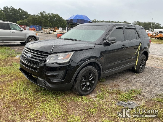 (Thonotosassa, FL) 2018 Ford EXPLORER 4-Door Sport Utility Vehicle, Former Police Vehicle Wrecked) (