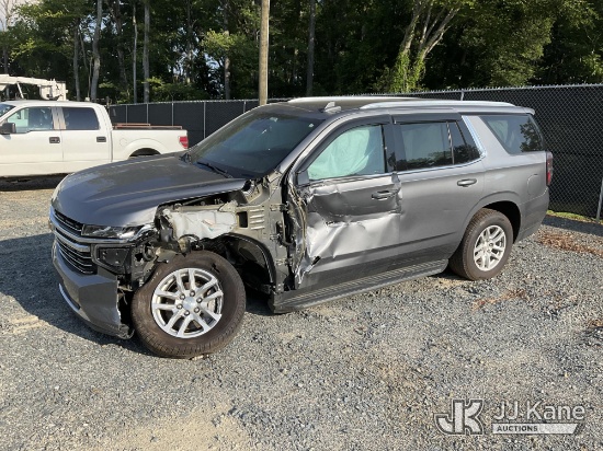(China Grove, NC) 2021 Chevrolet Tahoe 4-Door Sport Utility Vehicle WRECKED) ( Runs ) (Air Bags Depl