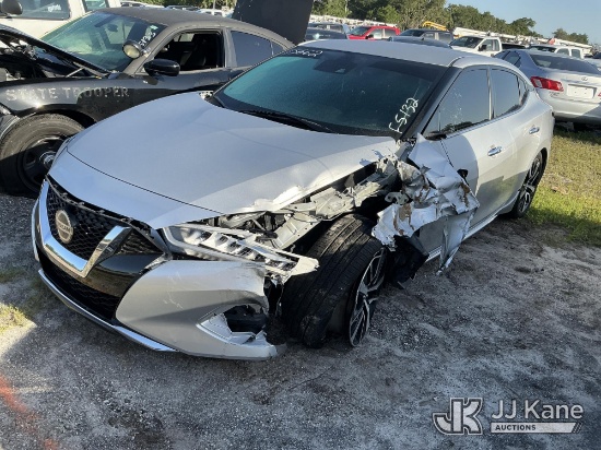(Thonotosassa, FL) 2022 Nissan Maxima 4-Door Sedan, Former Police Vehicle Wrecked) (Runs) (Airbags D