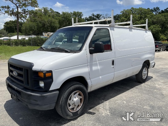 (Ocala, FL) 2011 Ford E150 Cargo Van Runs, Moves) (Minor Body, Rust And Paint Damage. A/C Not Blowin