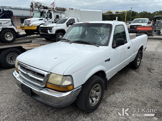 (Thonotosassa, FL) 2000 Ford Ranger Pickup Truck Runs & Moves) (Jump To Start, Paint Damage) (FL Res