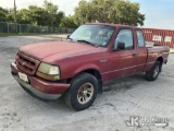 (Thonotosassa, FL) 1998 Ford Ranger Extended-Cab Pickup Truck State of FL Unit) (Runs & Moves) (Jump