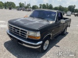 (Verona, KY) 1996 Ford F150 Pickup Truck Runs & Moves) (Will Not Stay Running, Runs Rough, Bad Batte