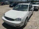 (Thonotosassa, FL) 2007 Ford Focus 4-Door Sedan Runs & Moves) (Body & Paint Damage) (FL Residents Pu