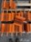 (Birmingham, AL) (16) Galvanized Steel Wheel Chocks (9.88;9.00;5.50;9.10;ORANGE;GRIP STRUT;HAIRPIN H