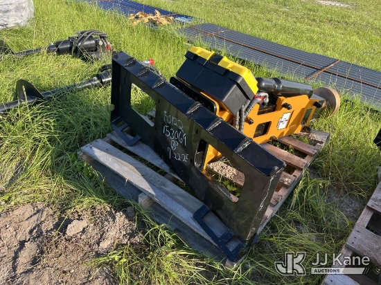 (Thonotosassa, FL) Skid Steer Post Driver Condition Unknown) (Tool Box In Office