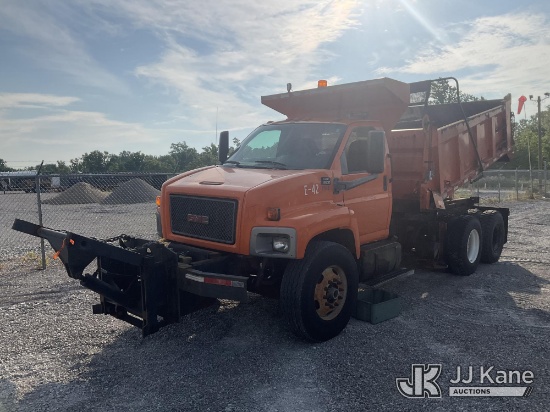 (Verona, KY) 2006 GMC C8500 T/A Dump Truck Runs, Moves & Dump Operates) (Fuel Leak, Rust Damage) (BU