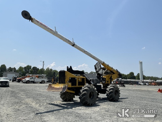 (China Grove, NC) 2015 Jarraff 75 Ft 4X4 Articulating Rubber Tired Tree Saw Runs, Moves & Operates) 