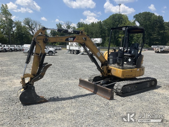 (China Grove, NC) Caterpillar 304E CR Mini Hydraulic Excavator Runs, Moves & Operates) (Hood Latch B