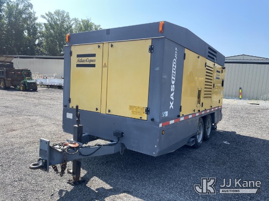 (Albertville, AL) 2015 Atlas Copco XAS1800 JD7 Portable Air Compressor, t/a trailer mtd. No Title) (