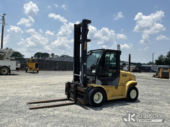 (China Grove, NC) 2009 Yale GP135VX 12,150# Rubber Tired Forklift Runs & Moves