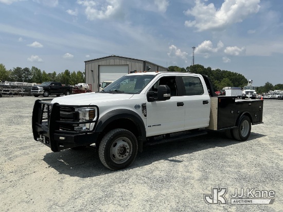 (China Grove, NC) 2018 Ford F550 4x4 Crew-Cab Flatbed/Service Truck Duke Unit) (Runs & Moves