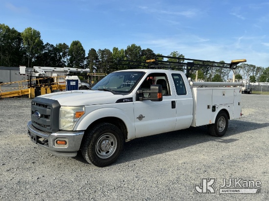(China Grove, NC) 2015 Ford F250 Extended-Cab Service Truck Runs & Moves) (Check Engine Light On, Bo
