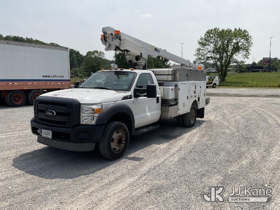 (Kingston Springs, TN) Altec AT200-A, Telescopic Bucket Truck mounted behind cab on 2012 Ford F450 S