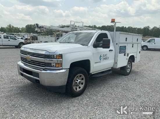 (Verona, KY) 2018 Chevrolet Silverado 3500HD 4x4 Enclosed Service Truck Duke Unit) (Runs & Moves) (A