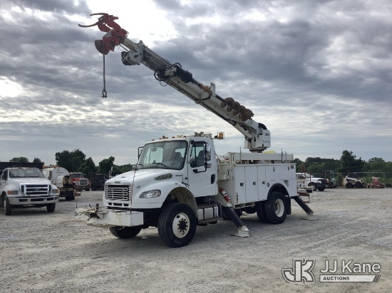 (Villa Rica, GA) Altec DL45-BR, Digger Derrick rear mounted on 2015 Freightliner M2 106 4x4 Utility 