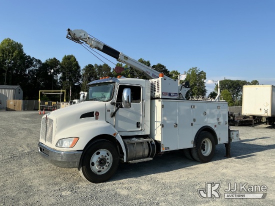 (China Grove, NC) 2018 Kenworth T370 Mechanics Truck Runs & Moves, Crane & Air Compressor Operates