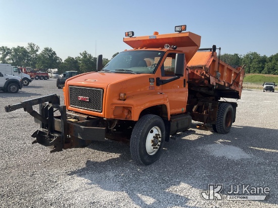 (Verona, KY) 2009 GMC C7500 Dump Truck Runs, Moves & Dump Operates) (Check Engine Light On, Rust Dam