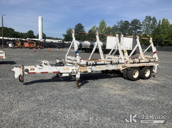 (China Grove, NC) 1984 T/A Hydraulic Self-Loading Reel Trailer Duke Unit) (Reel Tensioner & Rear Ree